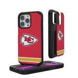 Kansas City Chiefs Stripe Rugged Phone Case for Apple iPhone