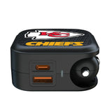 Kansas City Chiefs Text Backdrop 2 in 1 USB A/C Charger