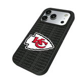 Kansas City Chiefs Text Backdrop Bump Phone Case for Apple iPhone