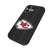 Kansas City Chiefs Text Backdrop Bump Phone Case for Apple iPhone