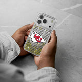 Kansas City Chiefs Text Backdrop Glitter Phone Case for Apple iPhone