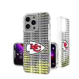 Kansas City Chiefs Text Backdrop Glitter Phone Case for Apple iPhone