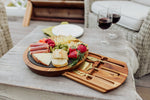 Los Angeles Chargers - Insignia Acacia and Slate Serving Board with Cheese Tools