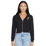 Kansas Jayhawks Waffle Knit Zip Up Hoodie
