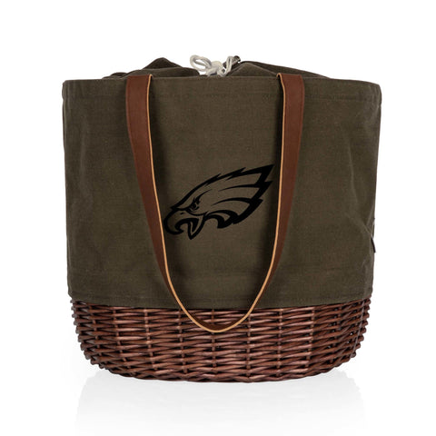 Philadelphia Eagles - Coronado Canvas and Willow Basket Tote