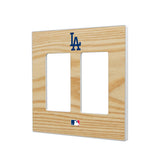 LA Dodgers Baseball Bat Hidden-Screw Light Switch Plate