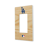 LA Dodgers Baseball Bat Hidden-Screw Light Switch Plate