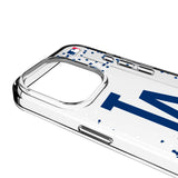 LA Dodgers Confetti Clear Phone Case for Apple iPhone