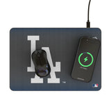 LA Dodgers Linen 15-Watt Wireless Charger and Mouse Pad