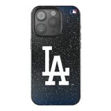 LA Dodgers Linen Black Bling Phone Case for Apple iPhone