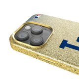 LA Dodgers Linen Bling Phone Case for Apple iPhone