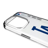LA Dodgers Linen Clear Phone Case for Apple iPhone