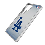 LA Dodgers Linen Clear Phone Case for Samsung Galaxy