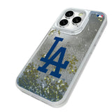 LA Dodgers Linen Glitter Phone Case for Apple iPhone