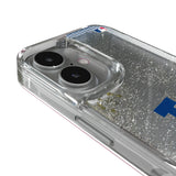 LA Dodgers Linen Glitter Phone Case for Apple iPhone