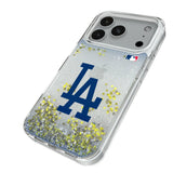 LA Dodgers Linen Glitter Phone Case for Apple iPhone