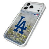 LA Dodgers Linen Glitter Phone Case for Apple iPhone