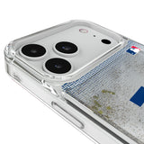 LA Dodgers Linen Glitter Phone Case for Apple iPhone