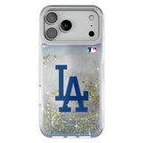 LA Dodgers Linen Glitter Phone Case for Apple iPhone
