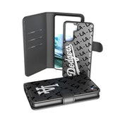 LA Dodgers Monocolor Tilt Wallet Phone Case for Apple iPhone