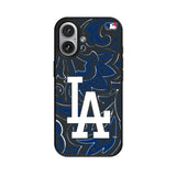 LA Dodgers Paisley MagSafe Compatible Phone Case for Apple iPhone