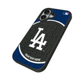 LA Dodgers Personalized Circle Bump Phone Case for Apple iPhone