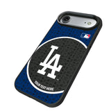 LA Dodgers Personalized Circle Bump Phone Case for Apple iPhone