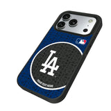 LA Dodgers Personalized Circle Bump Phone Case for Apple iPhone