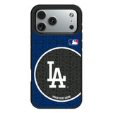 LA Dodgers Personalized Circle Bump Phone Case for Apple iPhone