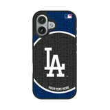 LA Dodgers Personalized Circle Bump Phone Case for Apple iPhone