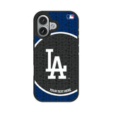 LA Dodgers Personalized Circle Bump Phone Case for Apple iPhone
