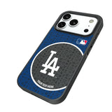 LA Dodgers Personalized Circle Bump Phone Case for Apple iPhone
