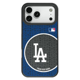LA Dodgers Personalized Circle Bump Phone Case for Apple iPhone