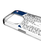 LA Dodgers Personalized Circle Clear Phone Case for Apple iPhone