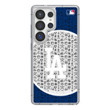 LA Dodgers Personalized Circle Clear Phone Case for Samsung Galaxy