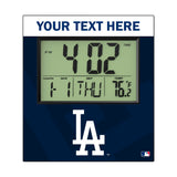 LA Dodgers Personalized Color Block Wall Clock
