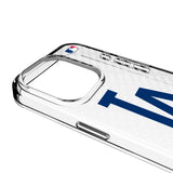 LA Dodgers Personalized EndZone Plus Clear Phone Case for Apple iPhone
