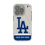 LA Dodgers Personalized EndZone Plus Clear Phone Case for Apple iPhone