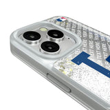 LA Dodgers Personalized EndZone Plus Glitter Phone Case for Apple iPhone