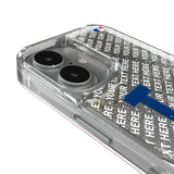LA Dodgers Personalized EndZone Plus Glitter Phone Case for Apple iPhone