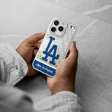 LA Dodgers Personalized EndZone Plus Glitter Phone Case for Apple iPhone