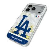 LA Dodgers Personalized EndZone Plus Glitter Phone Case for Apple iPhone