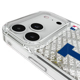 LA Dodgers Personalized EndZone Plus Glitter Phone Case for Apple iPhone