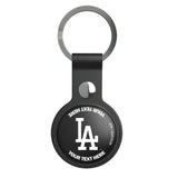 LA Dodgers Personalized Insignia Black Airtag Holder