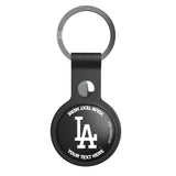 LA Dodgers Personalized Insignia Black Airtag Holder