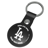 LA Dodgers Personalized Insignia Black Airtag Holder