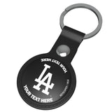 LA Dodgers Personalized Insignia Black Airtag Holder