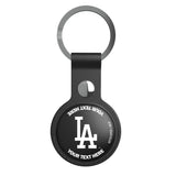 LA Dodgers Personalized Insignia Black Airtag Holder