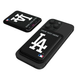 LA Dodgers Personalized Insignia Black Magnetic Credit Card Wallet