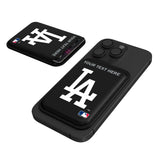 LA Dodgers Personalized Insignia Black Magnetic Credit Card Wallet